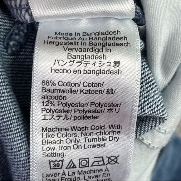 J. Crew Jeans Women's 33 Tall Blue Crop Straight High Rise Denim Belted - Picture 6 of 11